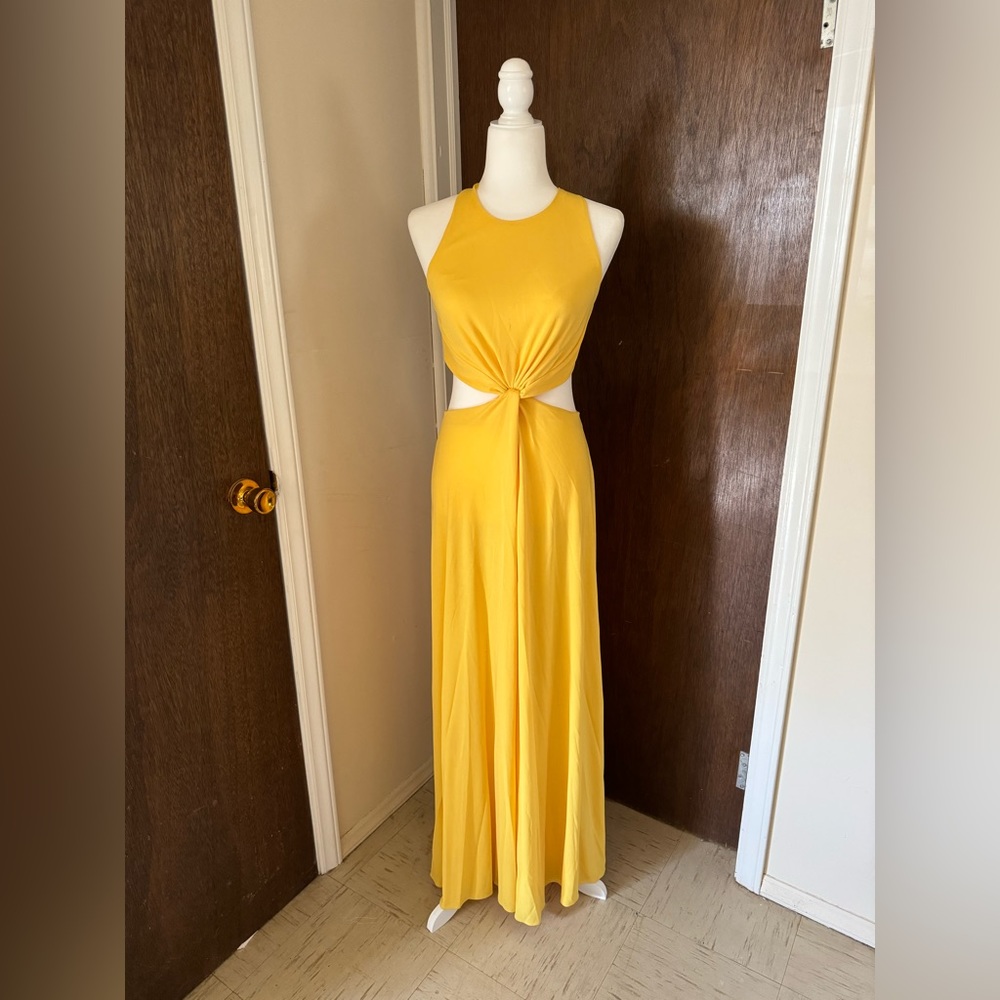 Yellow BCBG Prom or special event dress.